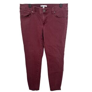 CAbi Wm 8 Red Skinny Jeans Bottoms Cotton Spandex Blend‎ Boho Minimal Capsule